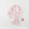 Macacão de Bebê Algodão Puro Classe A Macacão de Engatinhar para Bebê Recém-Nascido Ha Suit Bebê Anyang Roupa Infantil Manga Longa Sem Costura