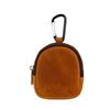 Monedero de piel auténtica con cremallera y auriculares Bluetooth, bolso de piel de vaca, cartera pequeña de piel de Caballo Loco para mujer, bolso para llaves