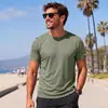 Transfronterizo Europeo y Americano Más Vendido Verano Seda de Hielo Deportivo para Hombre Manga Corta Corte Holgado Talla Extra Malla Secado Rápido Transpirable Casual Versátil