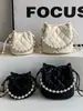 Bolso de cadena con patrón de rombos, bolso tipo cubo de alta moda estilo coreano, nuevo bolso de hombro y cruzado de moda nicho para mujer primavera 2026