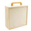Caja de madera creativa para boda caja de regalo a mano caja de regalo de Navidad para damas de honor amigas mujeres caja de almacenamiento de madera portátil