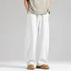 Pantalones Deportivos para Hombre Otoño 2026, Pantalones de Pierna Recta con Corte Curvo, Moda Holgada, Talla Grande, Estilo Americano Simple, Pantalones Casuales Nuevos