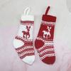 Decoraciones navideñas Calcetines decorativos navideños Calcetines para regalo Calcetines de lana de punto Calcetines navideños jacquard Bolsas para regalo