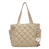 Bolsa de outono e inverno de superfície macia e grande capacidade 2023 nova bolsa de ombro estilo ocidental bolsa popular para ir ao trabalho sacola de algodão para roupas