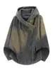 Venta al por mayor transfronteriza de chaquetas irregulares con cremallera y estampado de cebra, sudaderas con capucha de otoño de moda para hombre estilo americano, corte holgado, para adolescentes