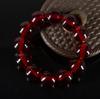 Pulsera de Ágata Roja Imitación de Alta Calidad, Granate, Ámbar de Cera de Abeja, Artesanía del Tíbet, Popular en Línea, Hecho a Mano