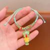 Pulsera linda de caricatura de Bob Esponja para mujer 2023 Nueva Pulsera de Patricio Estrella para Pareja Cuerda Trenzada Pulsera para Mejor Amiga
