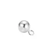 Plata de Ley S925 con Anillo Cuerpo Desnudo Cuentas de Plata Tapón de Goma Telescópico Cuentas Accesorios para Joyería DIY Cuentas de Posicionamiento para Collar Pulsera Chapado en Oro K