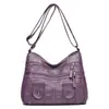 Bolsa de Mãe Simples Vintage Moda Primavera 2026 com Múltiplos Compartimentos, Grande Capacidade, Nova Bolsa de Ombro Feminina para Meia-Idade e Idosos