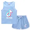 Conjunto de Chaleco y Shorts de Verano para Niños Estilo Coreano Casual Camiseta Interior Absorbente de Sudor de Color Caramelo sin Mangas para Niños