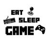 Para mapear personalizado FX-D19 GAME adesivos de parede da máquina EAT SLEEP GAME criativo divertido adesivos de decoração para casa