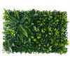 Planta verde planta artificial pared de plantas decoración Milán césped eucalipto pared de puerta colgante imagen de fondo decoración de pared de flores artificiales
