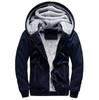 Sudadera con capucha de forro polar lisa para hombre estilo coreano para jóvenes, chaqueta sudadera gruesa y cálida de color liso, transfronteriza de Aliexpress