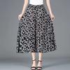 Pantalones Recortados de Pierna Ancha para Mujer de Verano, Pantalones Falda Holgados y Delgados de Talla Grande, Pantalones Casuales de Cintura Alta de Chifón, Ropa Casual Versátil