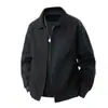 Chaqueta Funcional de Algodón Puro con Solapa Tendencia Primavera y Otoño 2025 Nueva Chaqueta Cortavientos Simple Versátil para Hombre