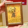 Ornamentos de Porta-Retrato da Sorte em Ouro Puro 999, A Sorte Dourada Chega à Sala de Estar, A Sorte Chega à Sala de Estar, A Sorte Chega à Mesa, Presentes de Ano Novo