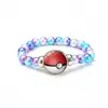 Pulsera de Cuentas de Pokémon, Pulsera Elástica de Colores con Cuentas, Accesorio de Pulsera Elástica de Pikachu Pokémon