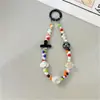 Lanyard para Teléfono con Cuentas Hecho a Mano de Verano Dopamina Transfronterizo, Lanyard de Bolsa Colorido, Cadena de Teléfono Acrílica