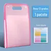 Bolsa folder vertical para órgão portátil estudante grande capacidade bolsa de armazenamento de provas subseção multicamadas bolsa de arquivos a4 transparente