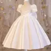 Vestido para Niña Vestido de Banquete de Cumpleaños Vestido Francés Piano Violín Actuación en Escenario Boda Niña Pequeña Dama de Honor Vestido de Flor