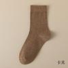 Meias Femininas de Cano Médio, Fio de Algodão, Absorventes de Suor, Respiráveis, Meias de Algodão Cor Sólida, Meias Sem Costura, Meias Femininas Estilo Japonês, Meias Atacado de Zhuji