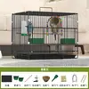 Jaula para Periquitos, Cacatúas, Agapornis, Villa de Pájaros Encriptada, Jaula de Pájaros Perla, Jaula Metálica Plegable para Coche