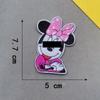 Jianxing Mancha Anime Leão Mickey Mouse Selo Bordado Computador Patch de Tecido Bordado Patch Decorativo para Roupa Bolsa Patch