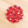 32 Perlas de Tierra Facetadas de 8 mm Cristal de Vidrio de Color AB Gota de Agua Perlas Redondas Perlas Sueltas Pulsera DIY Accesorios de Joyería Lote