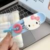 Hellokitty Lindo y Dulce Nuevo Estilo Pinza para Mujeres Nicho de Gama Alta Pinza de Tiburón en la Parte Posterior de la Cabeza con Accesorios Grandes para el Cabello