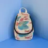 Mochila Bordada Estilo Étnico con Diseños de Gato, Elefante y Conejo, Mochila Pequeña de Lona para Viaje en Yunnan