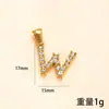 Pingente Único Cruzamento de Fronteiras Novo Joia de Aço Inoxidável Cravejada de Diamantes Colar com 26 Letras Fashionable High-End Acessórios de Joias DIY