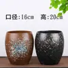 Maceta Artesanal de Cerámica Gruesa de Corte Alto para Suculentas, Tocón Viejo, Maceta para Suculentas Moradas, Maceta de Cerámica de Arena Morada con Muesca, Colgante de Jade Cerámico