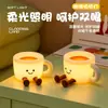 O Urso Que Ronca é uma Lâmpada de Silicone de Urso de Desenho Animado Fofo, uma Luz Noturna para o Quarto, uma Luz de Ambiente para a Mesinha de Cabeceira e uma Luminária de Mesa