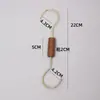 Tienda de ropa clip para sombrero gancho S gancho para colgar gancho para tienda de ropa de mujer clip para tela color nuez con lazo gancho para colgar accesorio para bufanda de seda