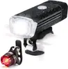 2255 farol led luz de advertência noturna equipamento de ciclismo carregamento USB acessórios para bicicleta de montanha farol de bicicleta