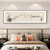 Nueva Pintura Colgante de Cabecera para Dormitorio Hogar Cálido Chino Paz y Alegría Dormitorio Principal Sala de Estar Pintura Decorativa Hotel B&B Caligrafía y Pintura Mural
