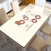 Tapete de mesa de vidro macio em PVC à prova d'água à prova de óleo toalha de mesa descartável tapete retangular para mesa de trabalho toalha de mesa isolante resistente a manchas tapete para mesa de centro