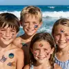 Pegatinas de Tatuaje Lindas de Animales Pintados Nuevos Transfronterizos Acuarela = Pegatinas Coloridas de Tatuaje para Niños Transfronterizas de Alta Gama