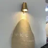 Lámpara de Patio de Carga Eólica Estilo Wabi-Sabi Retro Lámpara de Herradura de Aluminio Fundido con Inducción Corporal Lámpara de Pared para Puerta Exterior Impermeable Tela