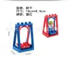 Compatível com acessórios de blocos de construção Lego combinação peças de carro de brinquedo infantil balanço parque de diversões blocos de construção de partículas grandes