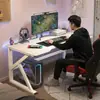 Escritorio de computadora, escritorio simple moderno, escritorio para el hogar, escritorio para gaming, escritorio para estudiantes, juego completo de escritorios para oficina