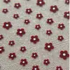 Pegatinas para Uñas Año Nuevo Año del Caballo Planas Festivas Flor Roja Pequeña Pegatinas Lindas Versátiles Decoraciones para Uñas Delgadas y Flexibles