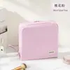Bolsa de Maquiagem Vertical de Grande Capacidade para Mulheres, Pode Ser Pendurada em uma Mala, com Espelho, Padrão Cruzado em PU, Bolsa de Armazenamento Impermeável para Mulheres