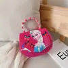 Bolso de Mano con Cuentas de Dibujos Animados para Niñas de Moda 2022 Lindo Bolso Cruzado de Hombro de Princesa Bolso de Accesorios para Niños
