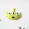 Monstro dinossauro de três olhos em desenho animado DIY cola de creme capa de celular material de resina furo para grampo de cabelo sapatos caixa de armazenamento acessórios
