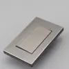 Metal gris sin óxido acero inoxidable 304 calibre americano 118 tipo uno abierto 2 abierto 3 vías enchufe de interruptor de luz de pared