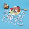 Molde de Pan al Vapor de Frutas y Verduras de Dibujos Animados Patrón Creativo Pasta Artificial Fondant Galleta Pastel Impresión Corte Molde Herramienta para Hornear