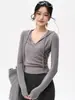 Nuevo Conjunto de Yoga para Mujer: Top de Entrenamiento de Running, Deportes, Tenis, Pilates de Gama Alta, Ropa de Fitness, Pantalones de Tiburón de Manga Larga