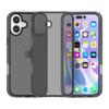 Funda para iPhone 16 con purpurina Terminator, TPU y PC, transparente, con borde recto y sensación avanzada.