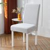 Cubierta jacquard para silla de comedor, media funda para silla, respaldo integrado, universal elástica, funda para cojín de hogar, funda simple para palillos